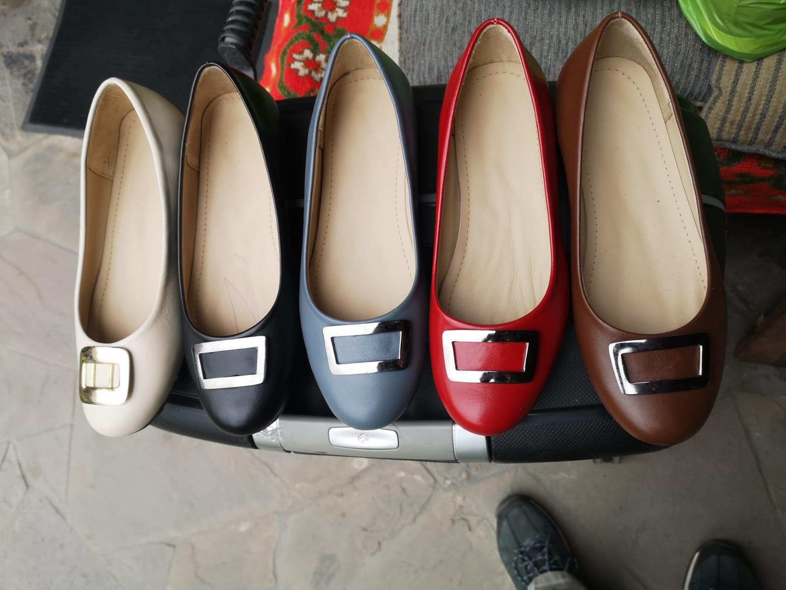 Ballerinas de cuero